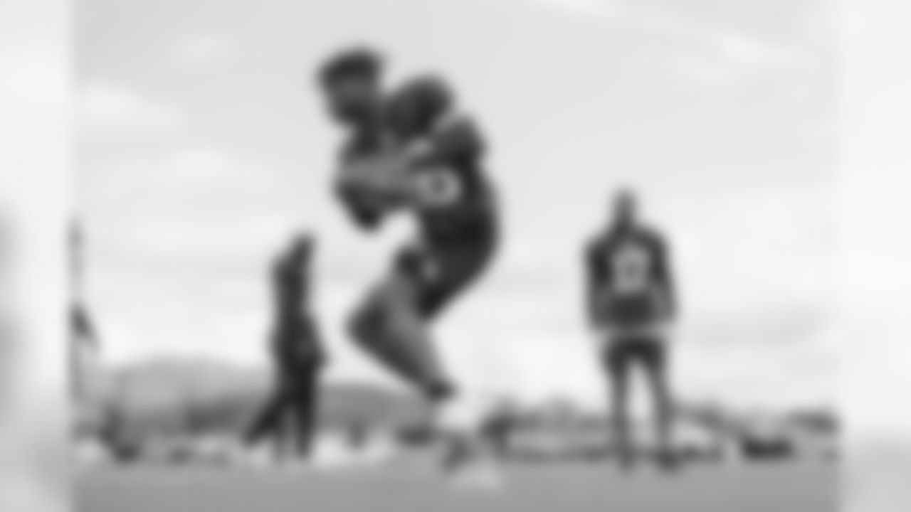 Wide receiver (88) Michael Thomas of the Los Angeles Rams practices on day 5 of Phase II of the offseason program workouts, Monday, May 6, 2019, in Thousand Oaks, CA. (Jeff Lewis/Rams)