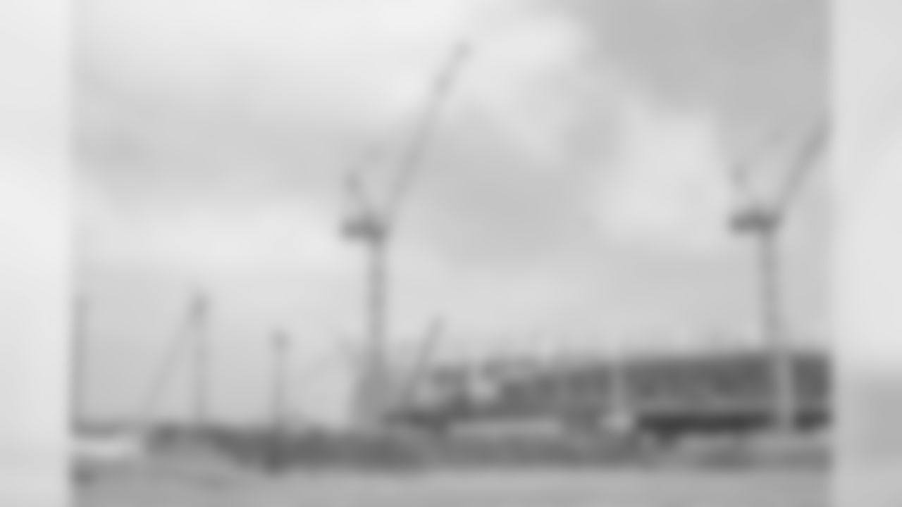 The Rams new stadium at Hollywood Park under construction, Friday, June 7, 2019, in Inglewood, CA. (Jeff Lewis/Rams)