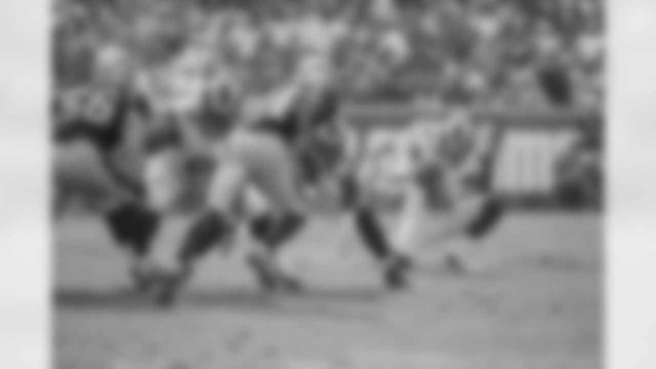 Defensive end (97) Eugene Sims of the Los Angeles Rams against the Carolina Panthers during the Rams 13-10 loss to the Panthers in an NFL Week 9 football game, Sunday, November 6, 2016, in Los Angeles, CA. (Jeff Lewis/Rams)