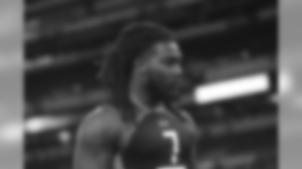 Memphis running back Darrell Henderson during the 2019 Scouting Combine in Indianapolis on Friday, March. 1, 2019. (Perry Knotts via AP)