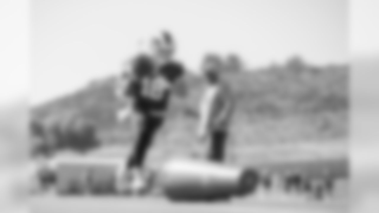 Wide Receiver (18) Cooper Kupp of the Los Angeles Rams practices, Wednesday, October 9, 2019, in Thousand Oaks, CA. (Jeff Lewis/Rams)