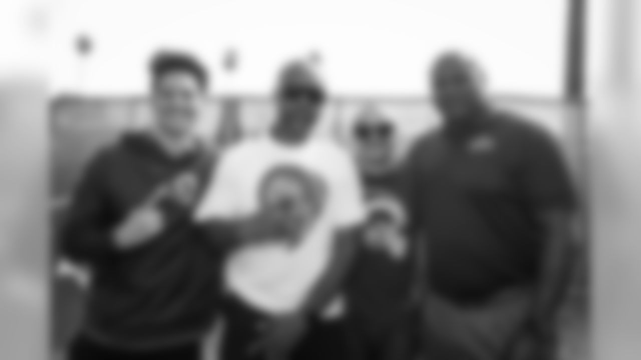 Rams Legends Torry Holt and Flipper Anderson at Fan Fest