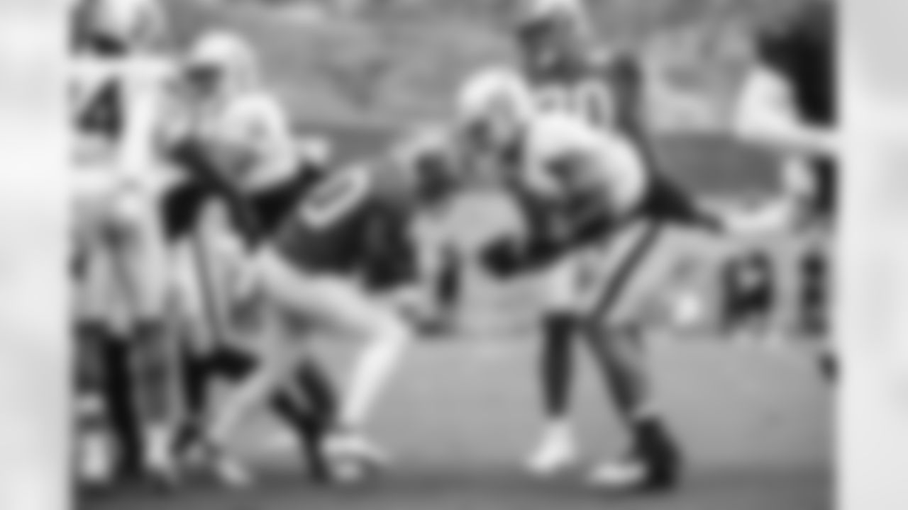 The Los Angeles Rams host the Las Vegas Raiders for a joint preseason practice at Cal Lutheran University