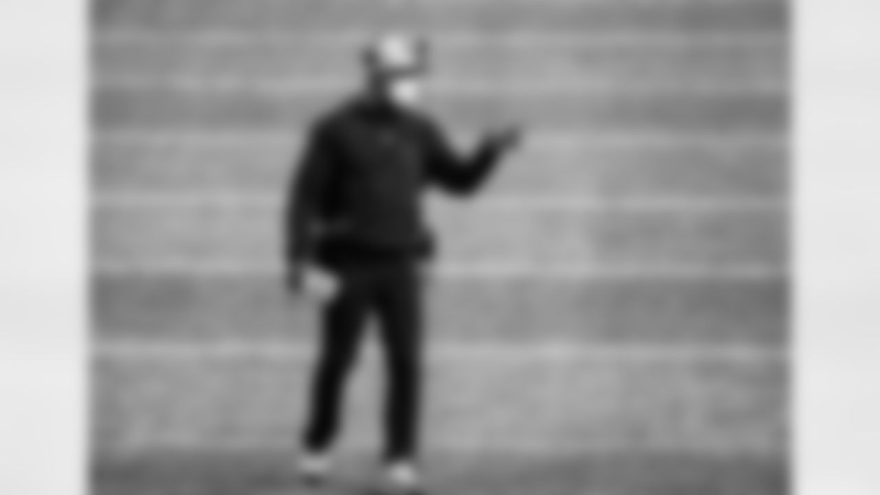 Atlanta Falcons head coach Raheem Morris on the field during the game against the New Orleans Saints on December 6, 2020.