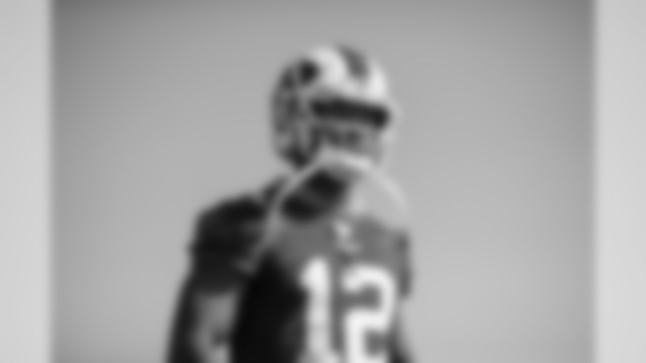 Wide Receiver (12) Brandin Cooks of the Los Angeles Rams practices, Wednesday, October 9, 2019, in Thousand Oaks, CA. (Jeff Lewis/Rams)