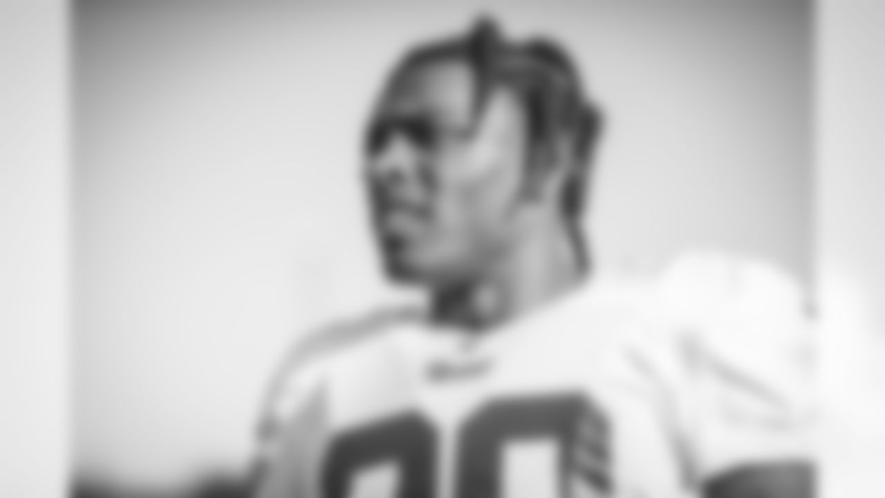 Cornerback (20) Jalen Ramsey of the Los Angeles Rams practices, Thursday, October 17, 2019, in Thousand Oaks, CA. (Jeff Lewis/Rams)