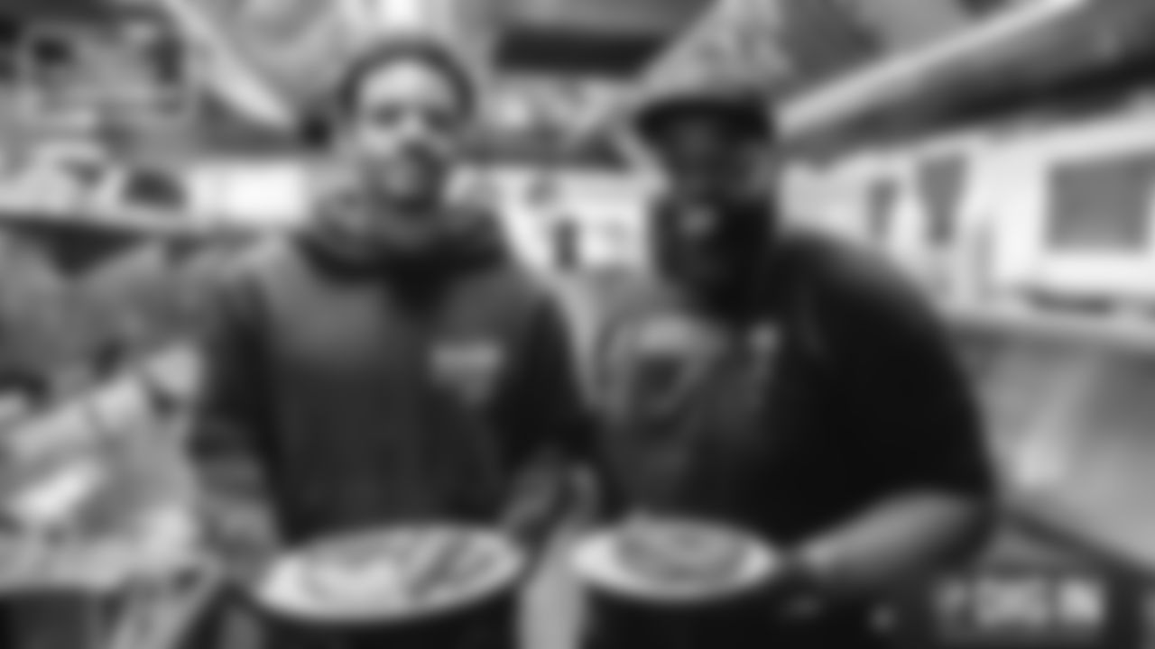 Los Angeles Rams defensive back Cobie Durant and Chef Courtney at Wi Jammin Cafe | Friday Lunches