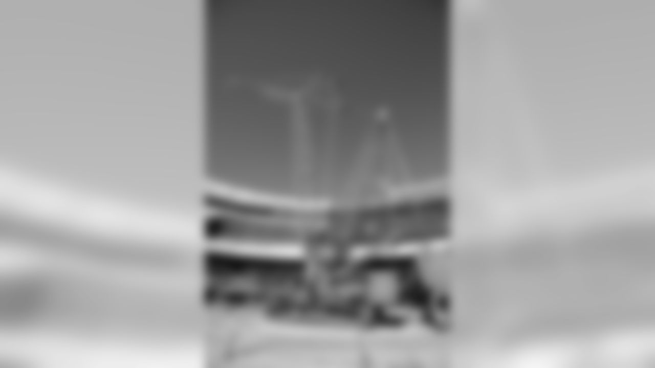 The latest images of the construction progress of the Los Angeles Stadium and Entertainments District on September 18th, 2018 at LASED in Inglewood, Calif (Rams/Hiro Ueno)