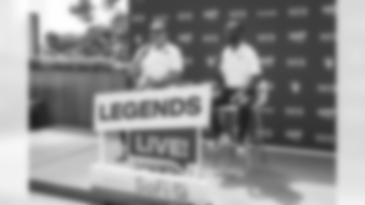 Rams Legend Dennis Harrah on pregame show Legends Live at the Los Angeles Rams vs. Atlanta Falcons Week 2 matchup — 2022 NFL regular season.