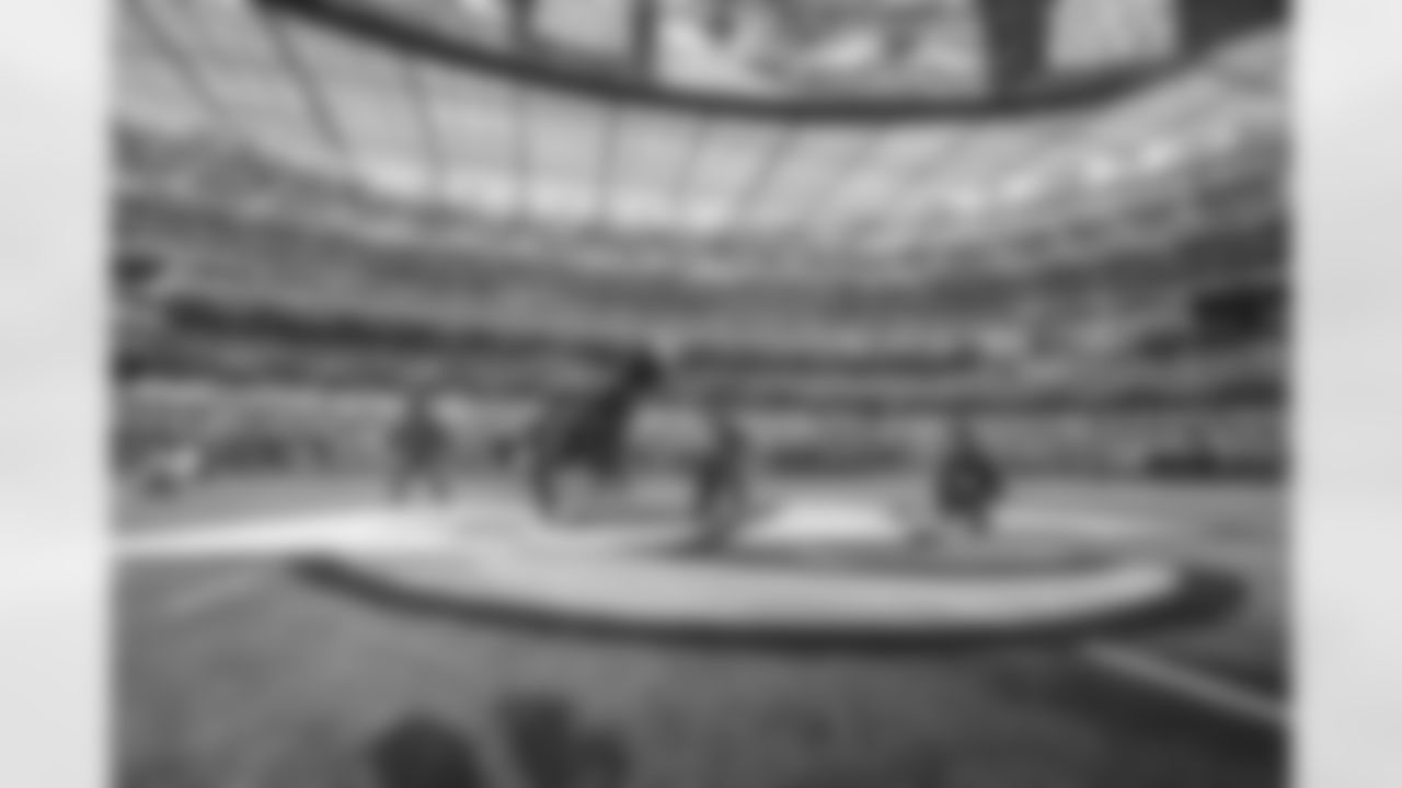 Jabbawokeez perform as the Los Angeles Rams take on the San Francisco 49ers during Week 8 of the 2022 NFL regular season.