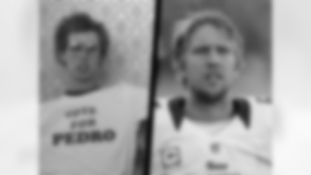 Movie character Napoleon Dynamite and quarterback Nick Foles