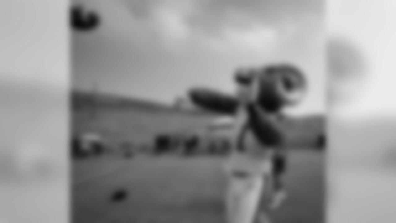 Rampage the Mascot at the 7 on 7 Passing Tournament and Big Man Championships at Cal Lutheran University in Thousand Oaks, CA on June 23rd, 2018. (Rams/Hiro Ueno)
