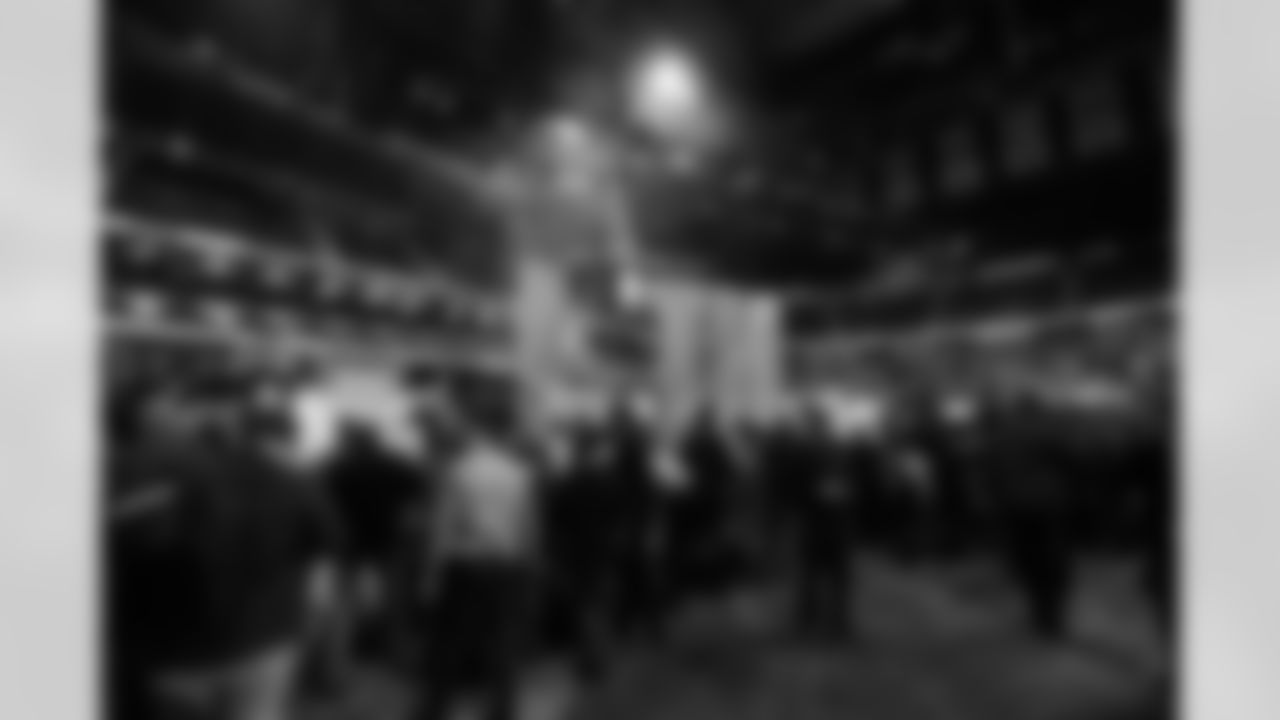 The Los Angeles Rams attend Opening Night at State Farm Arena for Super Bowl LIII festivities. The Los Angeles Rams face off versus the New England Patriots. Monday, January 28, 2019, Atlanta, GA. (Will Navarro/Rams)