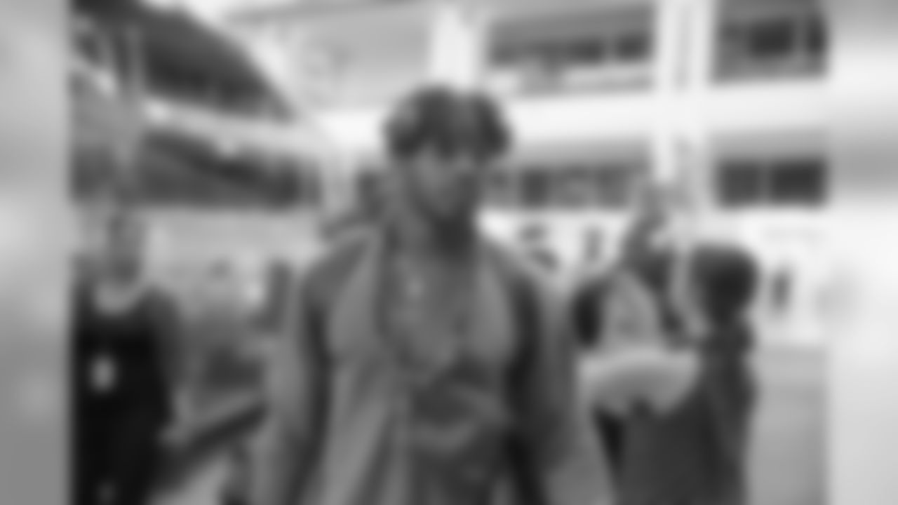 Wide Receiver (88) Michael Thomas of the Los Angeles Rams arrives in Hawaii, Thursday, August 15, 2019, in Los Angeles, CA. (Jeff Lewis/Rams)