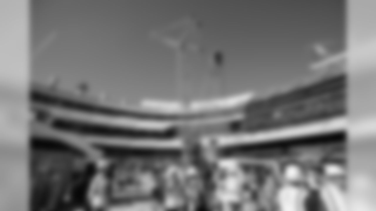 The latest images of the construction progress of the Los Angeles Stadium and Entertainments District on September 18th, 2018 at LASED in Inglewood, Calif (Rams/Hiro Ueno)