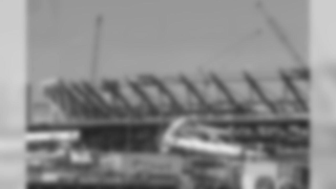 The latest images of the construction progress of the Los Angeles Stadium and Entertainments District on September 18th, 2018 at LASED in Inglewood, Calif (Rams/Hiro Ueno)