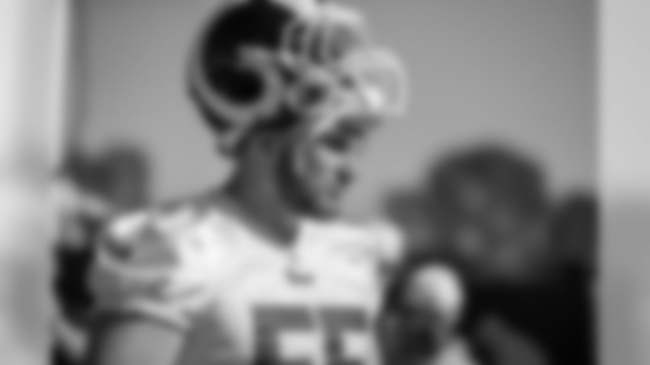 Linebacker (55) Ketner Kupp of the Los Angeles Rams practices on day 2 of Training Camp, Sunday, July 28, 2019, in Irvine, CA. (Jeff Lewis/Rams)