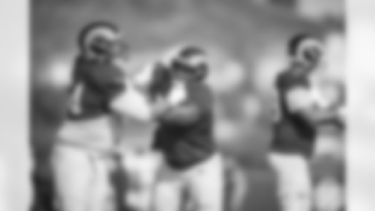 The Los Angeles Rams were back out on the practice field on Thursday in preparation for their Week 4 game against the New York Giants.