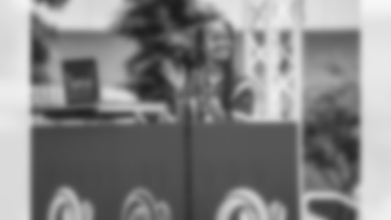 DJ Aye Jaye, guest DJ, during the Los Angeles Rams vs Atlanta Flacons game at SoFi Stadium.