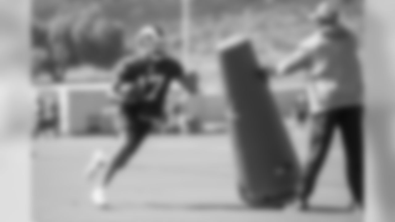 Wide Receiver (17) Robert Woods of the Los Angeles Rams practices, Wednesday, October 9, 2019, in Thousand Oaks, CA. (Jeff Lewis/Rams)