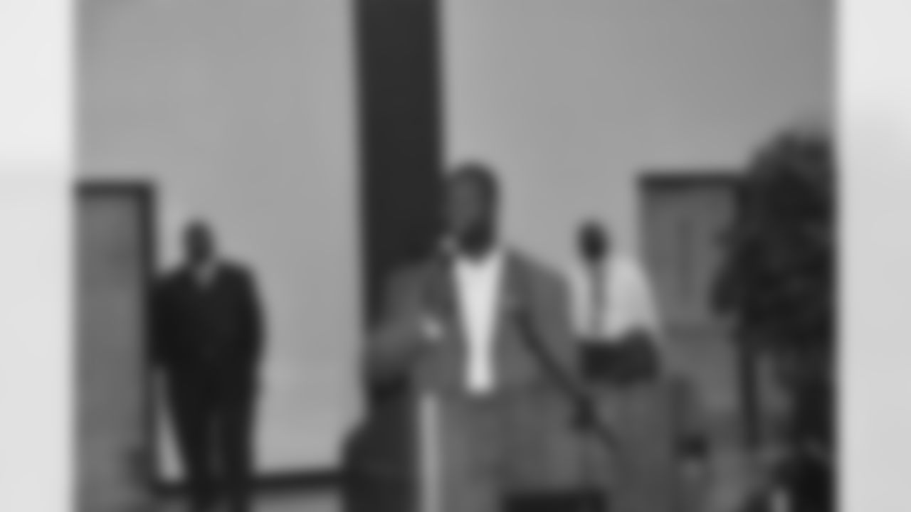 A two-time All-Conference selection, Bart Scott returned home to Detroit for his Southeastern High School jersey retirement.