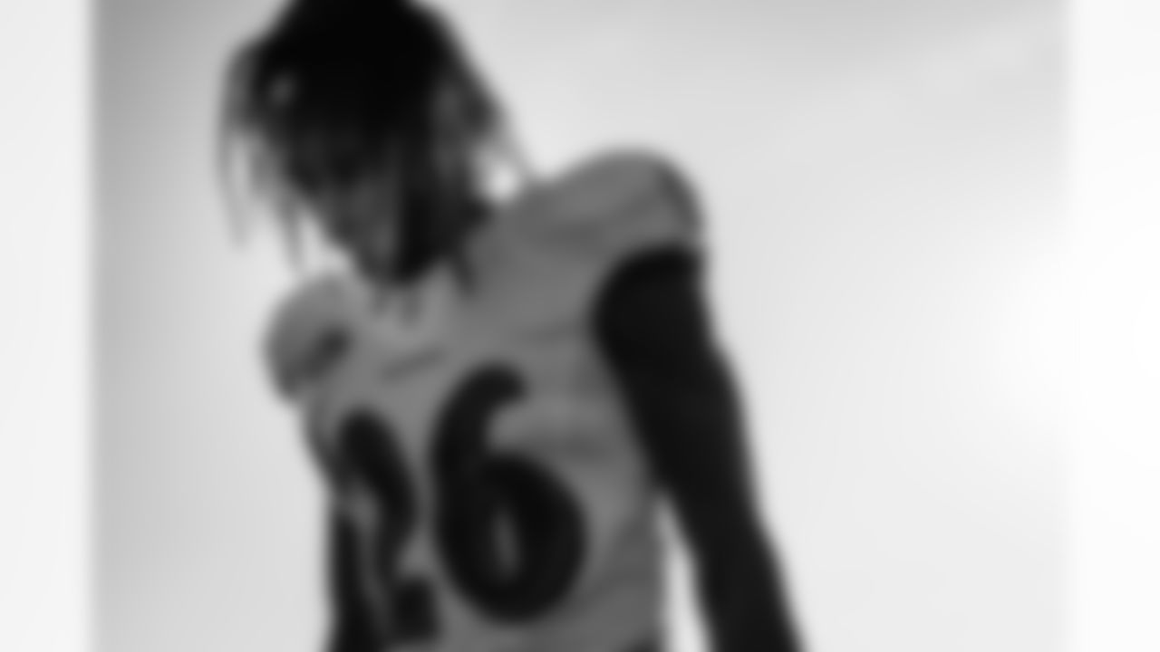S Geno Stone (26) at training camp on August 11, 2021.