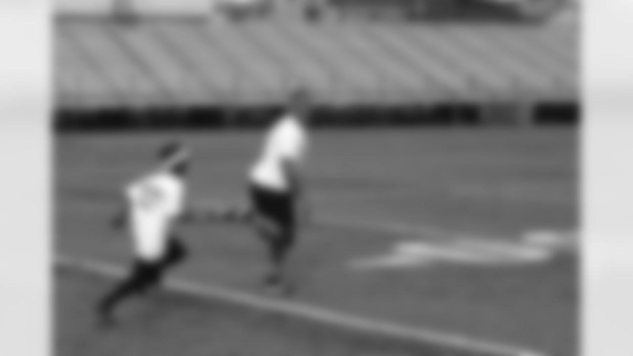 Ray Rice holds a youth football camp in his hometown of New Rochelle, New York in June 2009. [Photos courtesy of Kevin O'Brien]