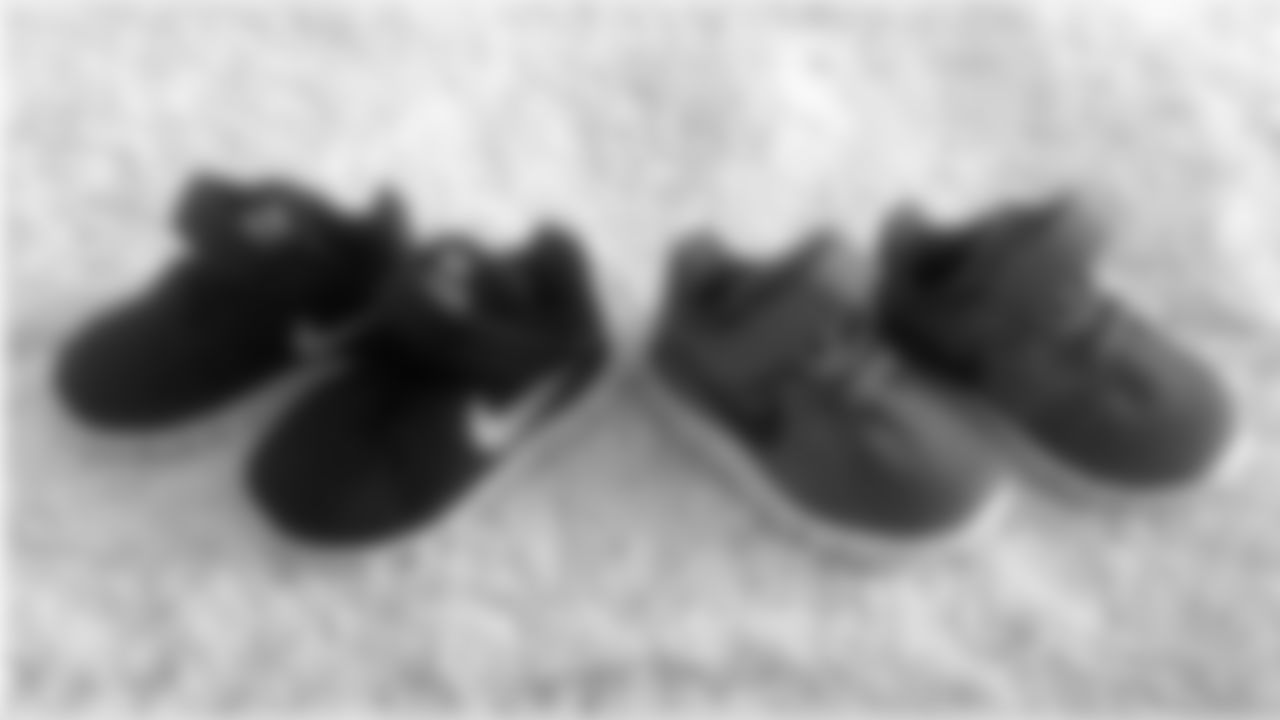 jtuck9[Justin Tucker]: Little dude's first Nikes #freshkicks