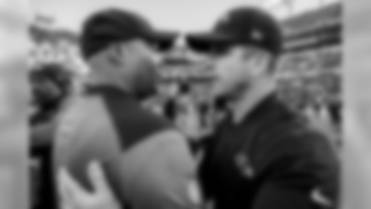 Head Coach Jim Caldwell and Head Coach John Harbaugh