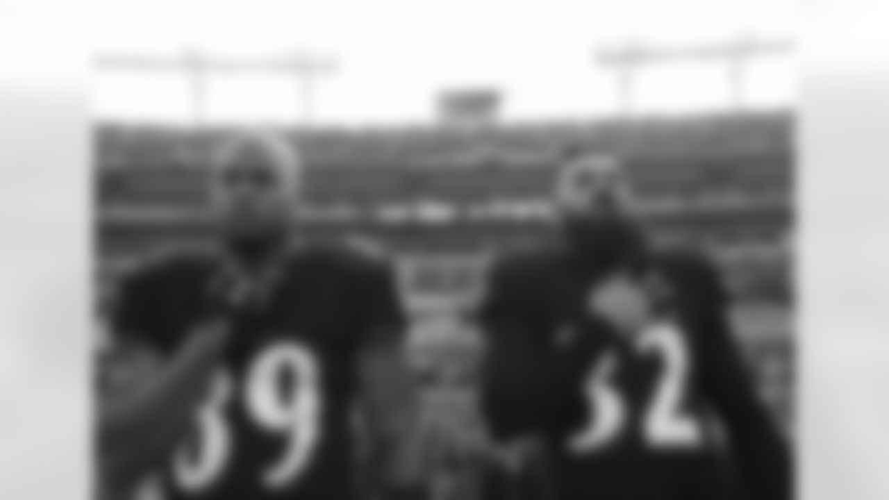 aceandsmitty [Steve Smith]: One of my favorite pictures. Playing next to Eric coming from the same school has been one of many cool things I've gotten to do! Love ya bruh @eric.weddle [Eric Weddle] #stevesmithsr #RavensFlock #agent89 @Ravens