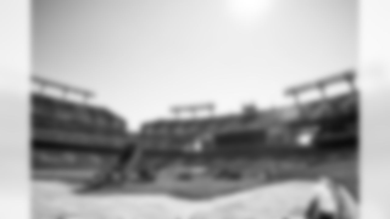 The field at M&T Bank Stadium is prepared for Monster Jam, which will be held on Saturday, July 9th.
