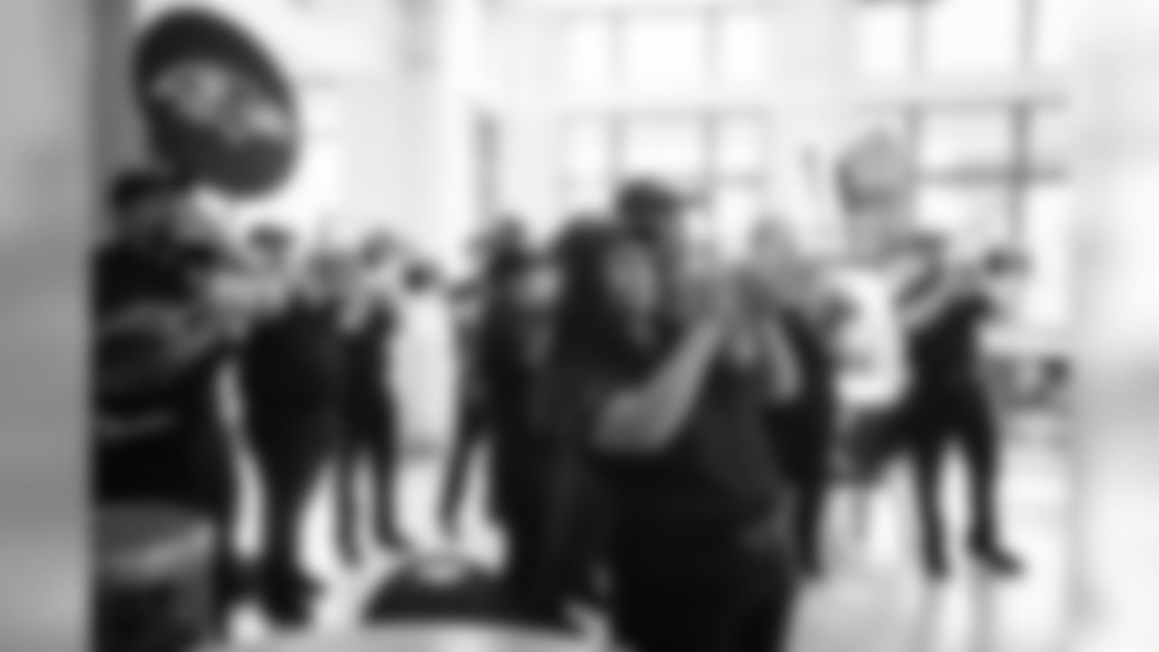 Huddle For 100 around downtown Baltimore on September 23, 2019. Lamar Jackson and Willie Snead IV at Webster Kendrick Boys & Girls Club. Chris Moore at St. Vincent De Paul Society. Our Daily Bread with Mark Ingram and Marshal Yanda. Maryland Center for Veterans with Brandon Williams and Chris Wormley.