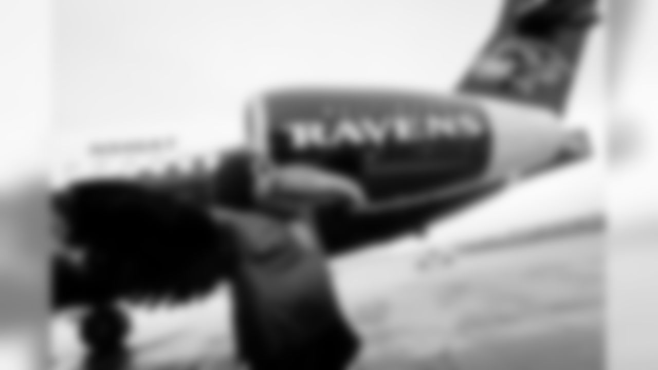 AirTran Airways revealed its newest airplane, Ravens 1, Tuesday at Baltimore-Washington International Airport. Ravens 1 is a Boeing 717 with Ravens decals and colors emblazoned on the exterior.