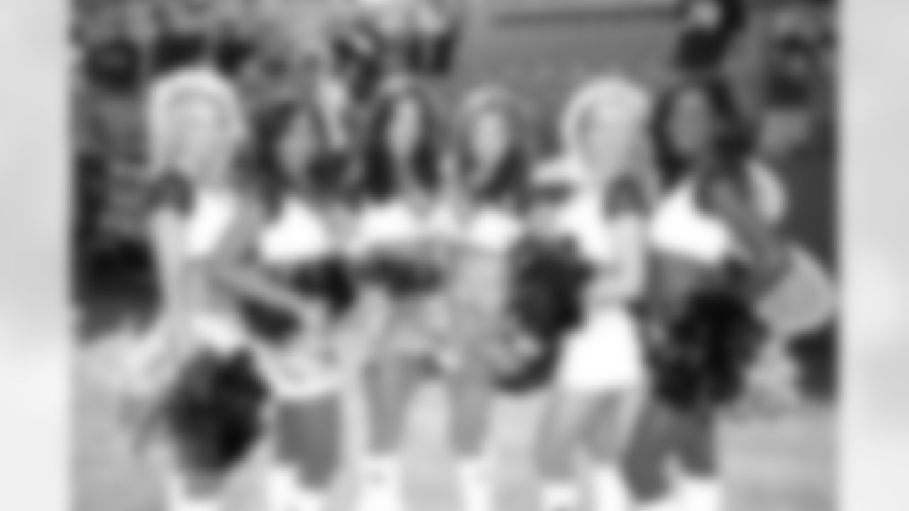 The Baltimore Ravens Cheerleaders perform on gamedays at M&T Bank Stadium.