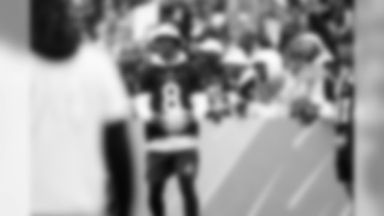 Baltimore Ravens quarterback Lamar Jackson (8) during the 2020 Pro Bowl Skills Showdown, Wednesday, Jan. 22, 2020 in Orlando, Fla. (Cooper Neill/NFL)