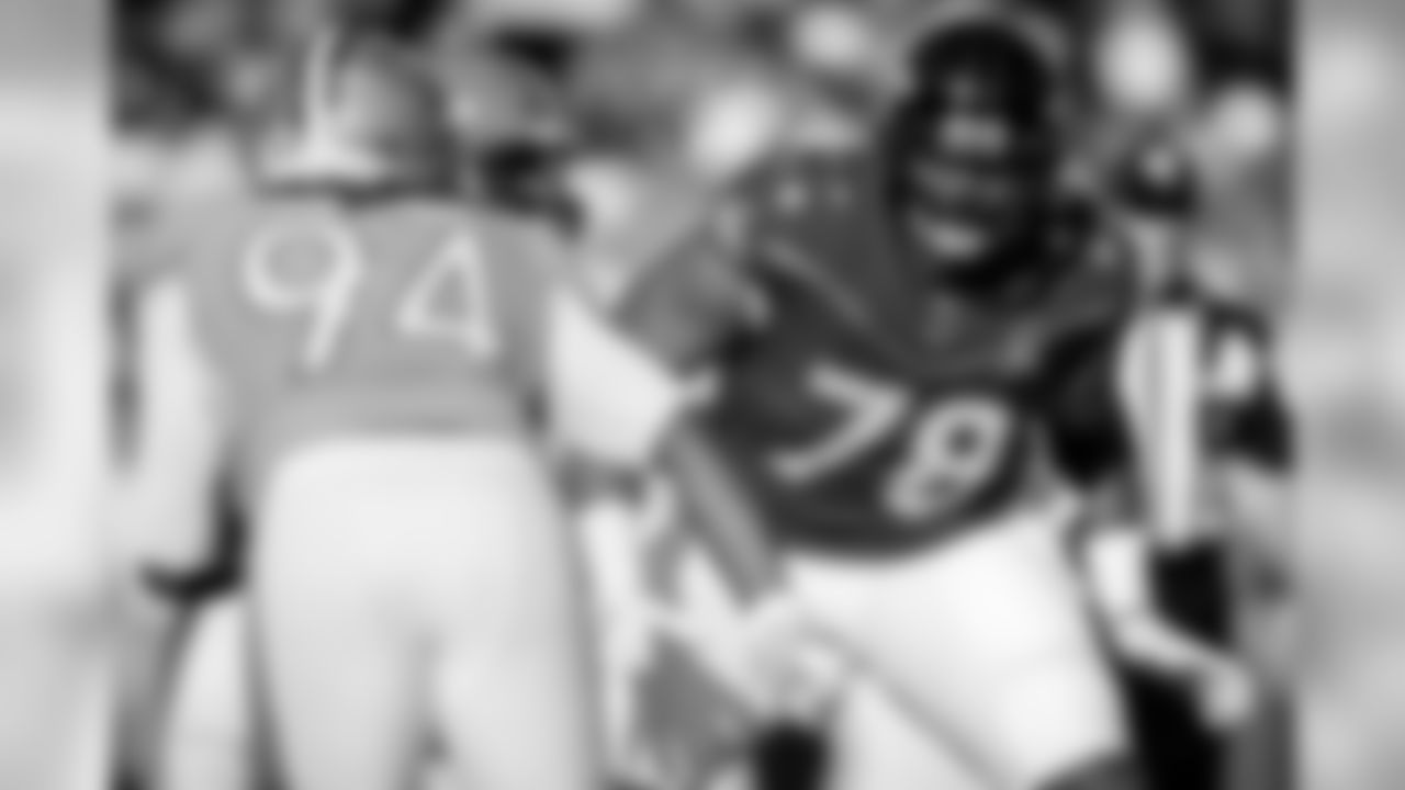 Tackle Orlando Brown Jr. on the field at the 2020 Pro Bowl game, Sunday, Jan. 26, 2020 in Orlando, Fla.