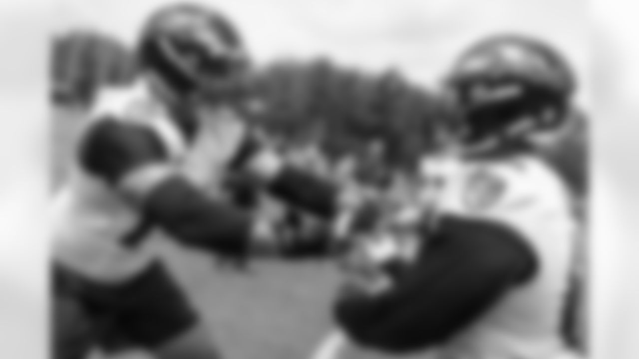RT Alejandro Villanueva
A left tackle almost his entire NFL career, Villanueva is expected to be the starting right tackle replacing Pro Bowler Orlando Brown Jr., who was traded to the Kansas City Chiefs. Villanueva and right guard Kevin Zeitler are expected to be the new right side tandem in Baltimore, and they did not miss a beat at mandatory minicamp. "Watching them play has been a pleasure," Harbaugh said.