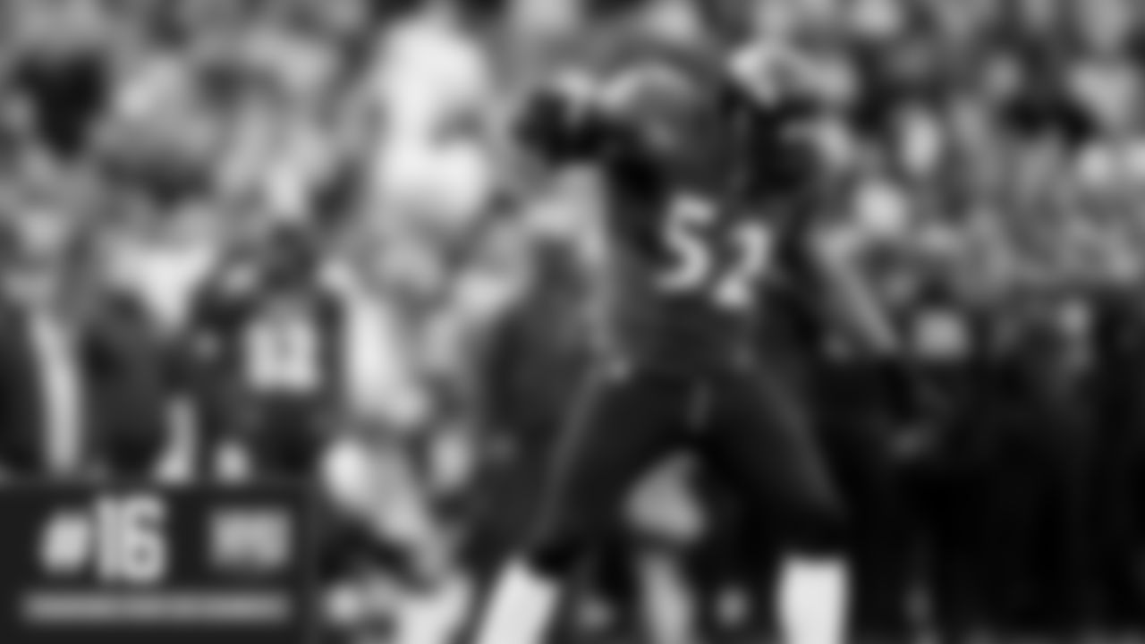 It was Ray Lewis' last home game of his Hall of Fame 17-year career. Lewis had M&T Bank Stadium rocking with his pregame entrance, and the icing on the cake was one last dance at midfield when Lewis entered the game on the Ravens offense.