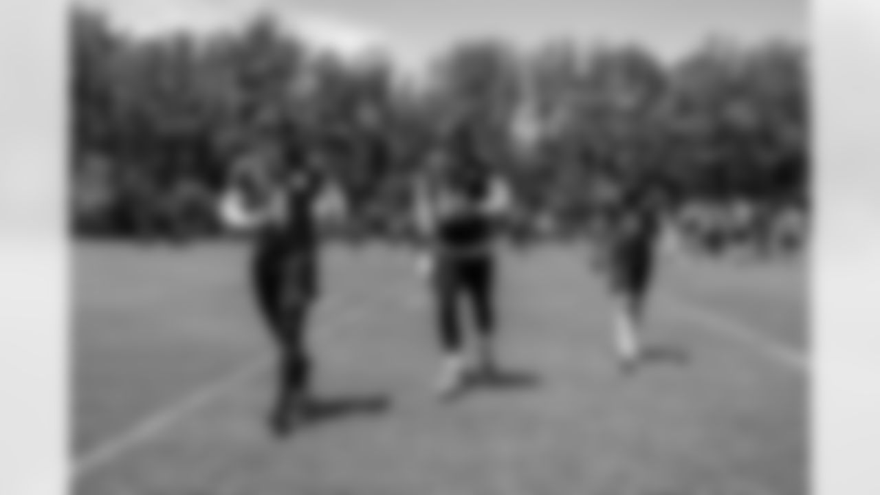 Left: P Sam Koch; Center: LS Nick Moore; Right: K Justin Tucker