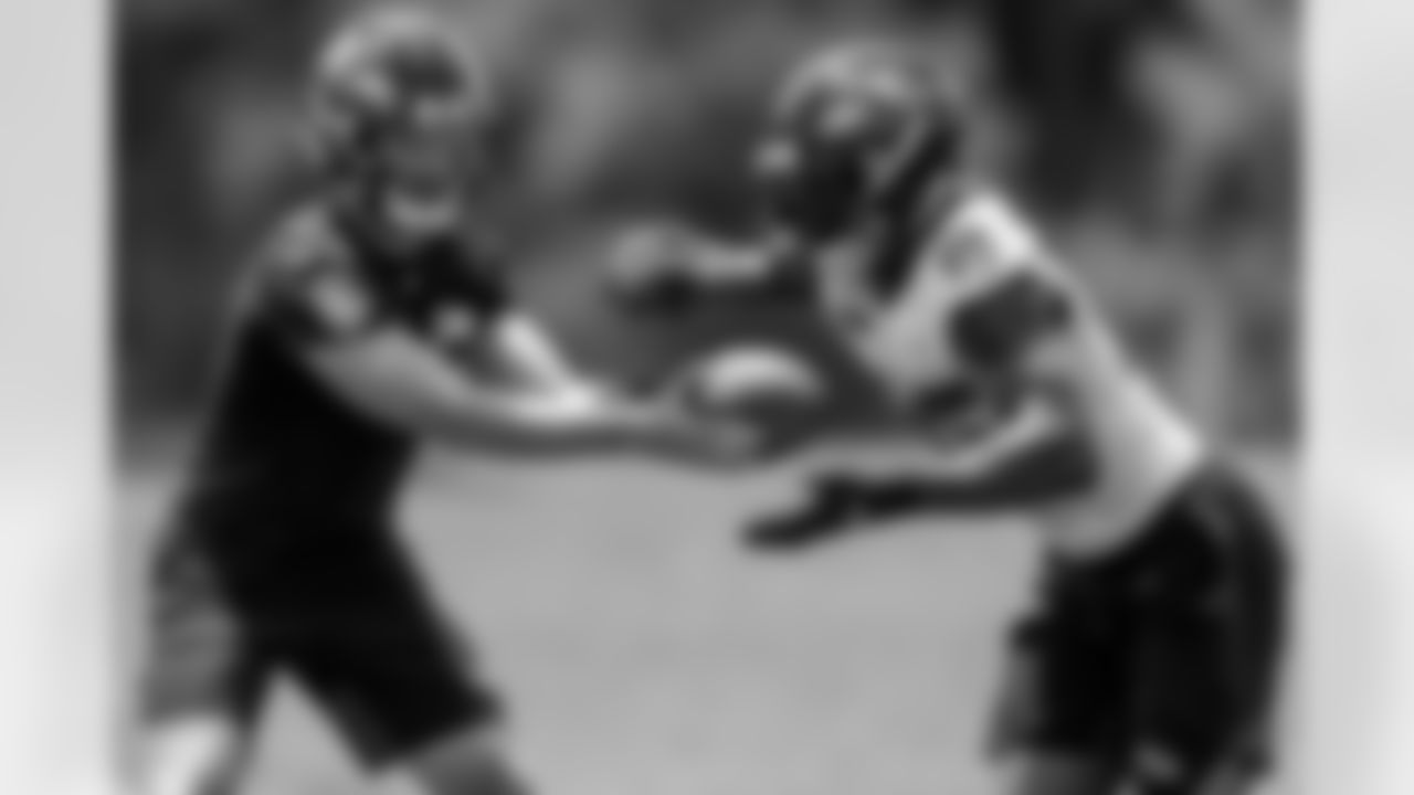 Left: QB Trace McSorley; Right: RB Gus Edwards