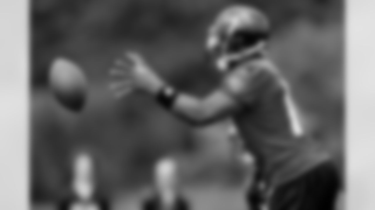 Rookies, quarterbacks and select veterans practice at training camp while the rest of the team arrives at McDaniel College in Westminster, Md. in July, 2009.