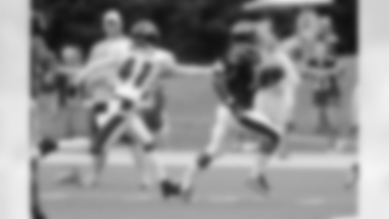 The Ravens work out Sunday in Derrick Mason's first training camp practice at McDaniel College in Owings Mills, Md.