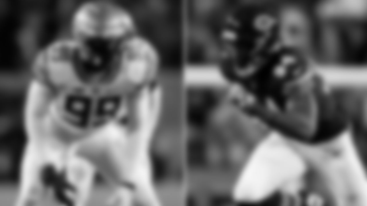 Brian Burns, Florida State – Leonard Floyd
Zierlein's Scouting Report*:* Long, thin pass-rush specialist who possesses elite get-off and stride length to simply outrun overmatched tackles around the rush arc and into the backfield. Burns' edge speed and varied rush approach should translate to the league, but his skinny frame and lack of play strength are absolutely concerns moving forward. While some view him as a pass rusher only, it might be a waste not to utilize his blue-chip athletic ability in space as a hybrid linebacker.