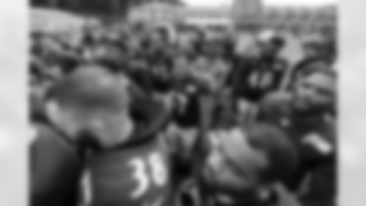 Defense huddle
