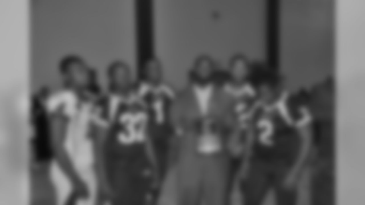A two-time All-Conference selection, Bart Scott returned home to Detroit for his Southeastern High School jersey retirement.