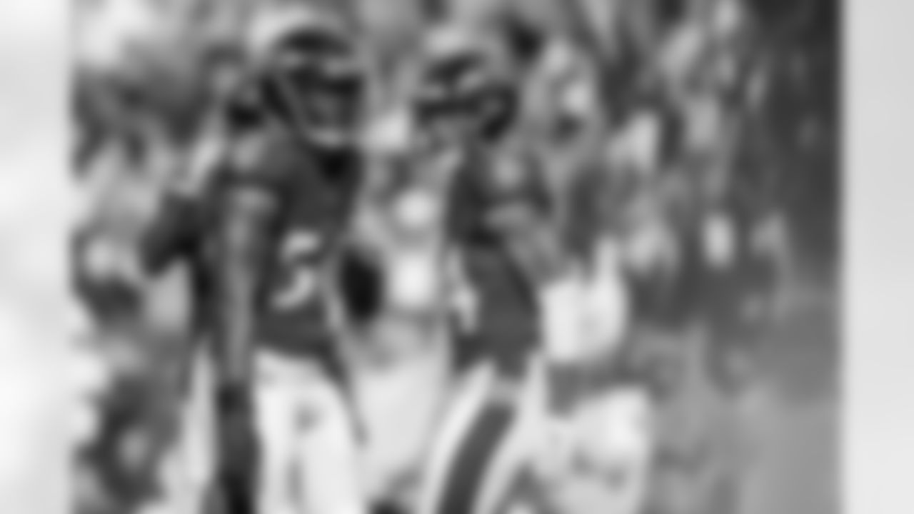 LB John Bynes (56) and CB Marlon Humphrey (44) during a game against the Los Angeles Chargers at M&T Bank Stadium on October 17, 2021.