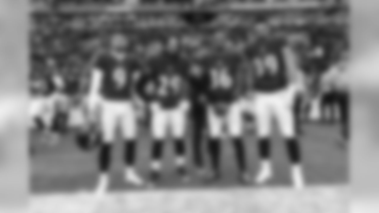 K Justin Tucker, S Earl Thomas III, Head Coach John Harbaugh, S Chuck Clark, TE Mark Andrews