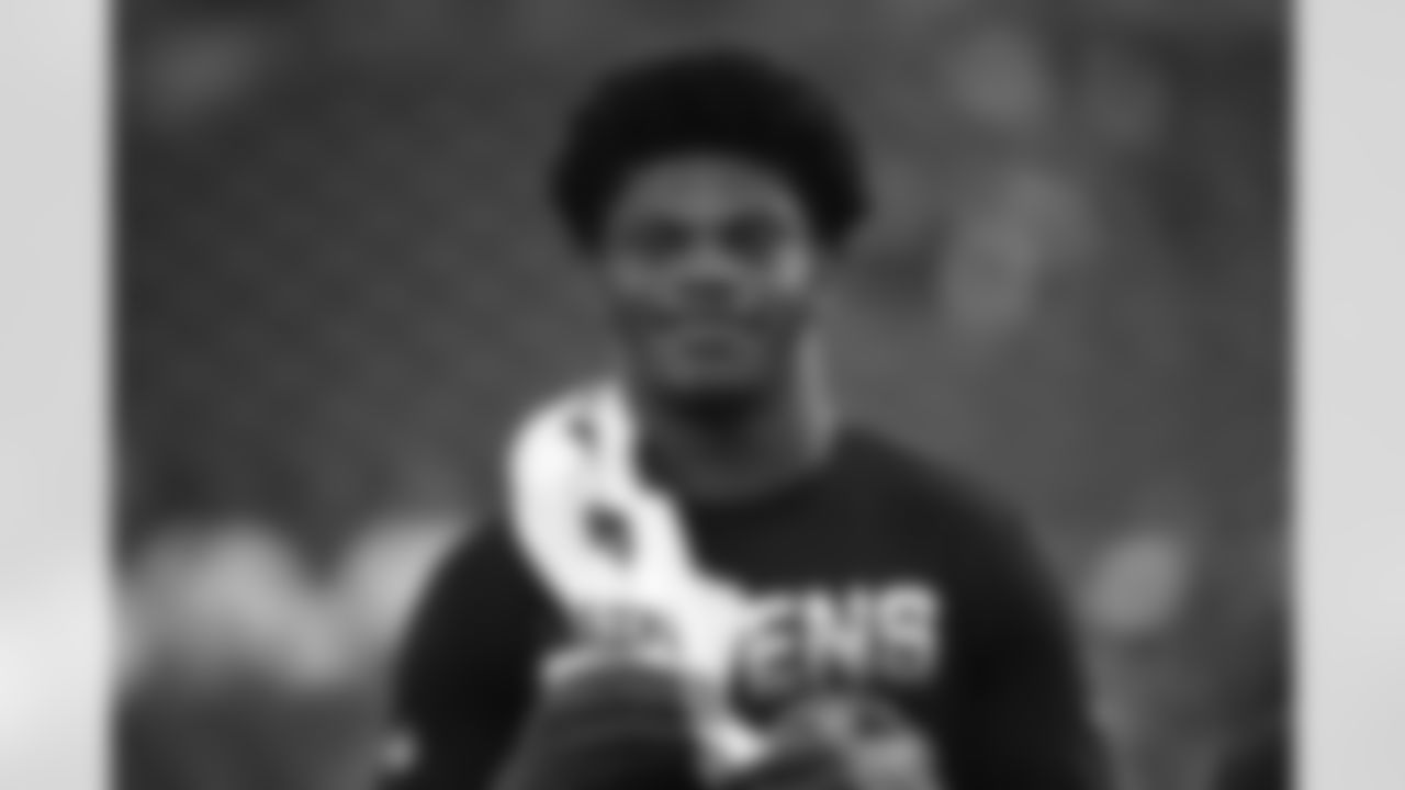 FILE - In a Thursday, Aug. 22, 2019 file photo, Baltimore Ravens' Lamar Jackson before a preseason NFL football game against the Philadelphia Eagles, in Philadelphia. Jackson's midseason promotion to starter for the Baltimore Ravens last year helped quarterbacks set an NFL record for carries and yards rushing in a season at their position. (AP Photo/Matt Rourke, File)