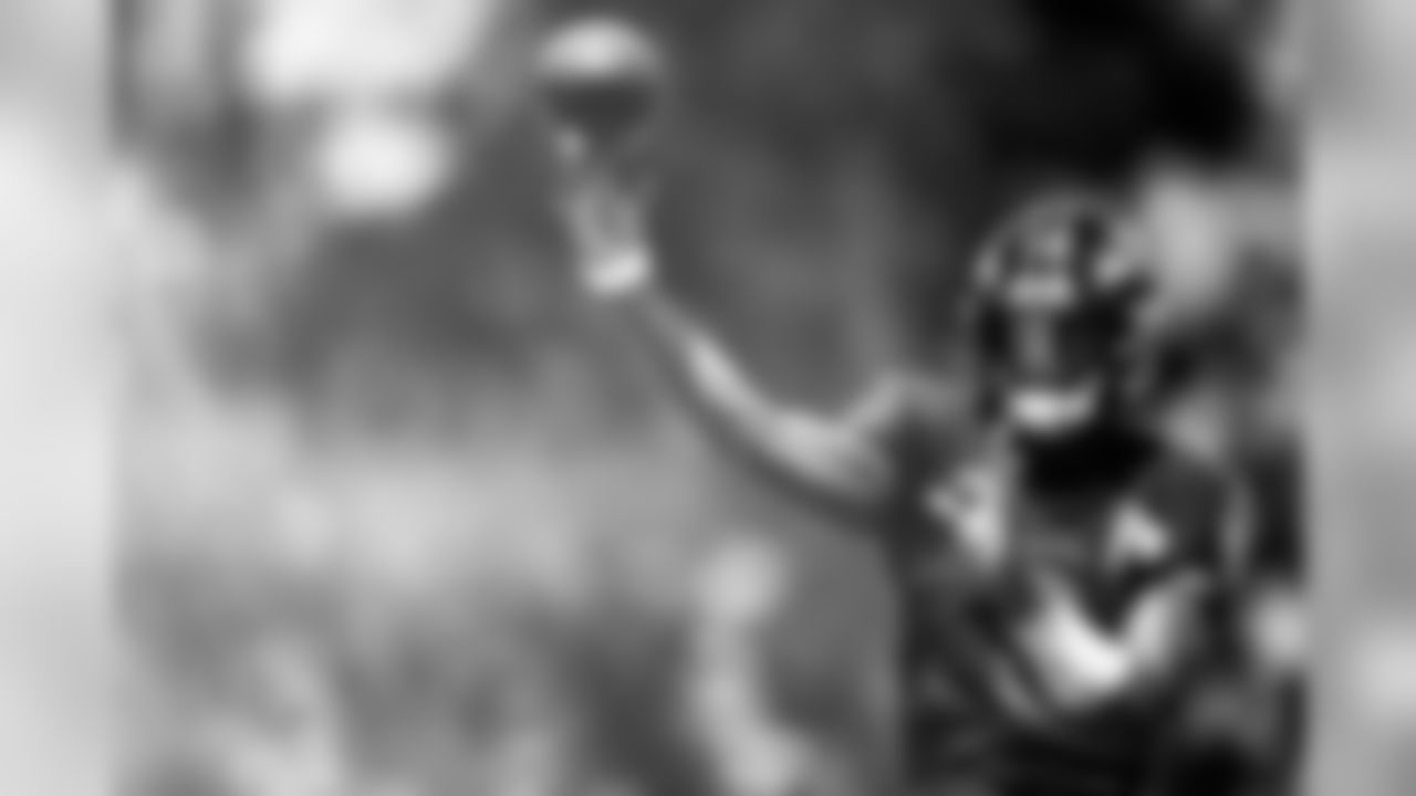 The Baltimore Ravens hold a joint training camp practice with the Jacksonville Jaguars at the Under Armour Performance Center on August 6, 2019 in Owings Mills, MD.