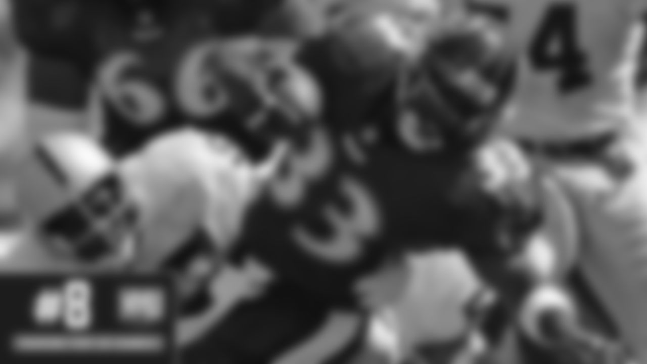 The first game in Ravens franchise history ended with rookie linebacker Ray Lewis ripping the ball out of a Raiders' hands in the end zone. After a 12-year wait, Baltimore was back in the NFL and in the win column.